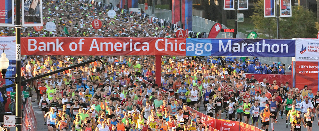 Chicago Marathon runners